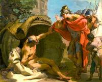 Diógenes y Alejandro Magno