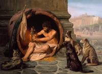 Diógenes en su tinaja