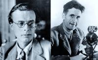 Aldous Huxley y George Orwell
