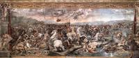 La Batalla del Puente Milvio, por Giulio Romano